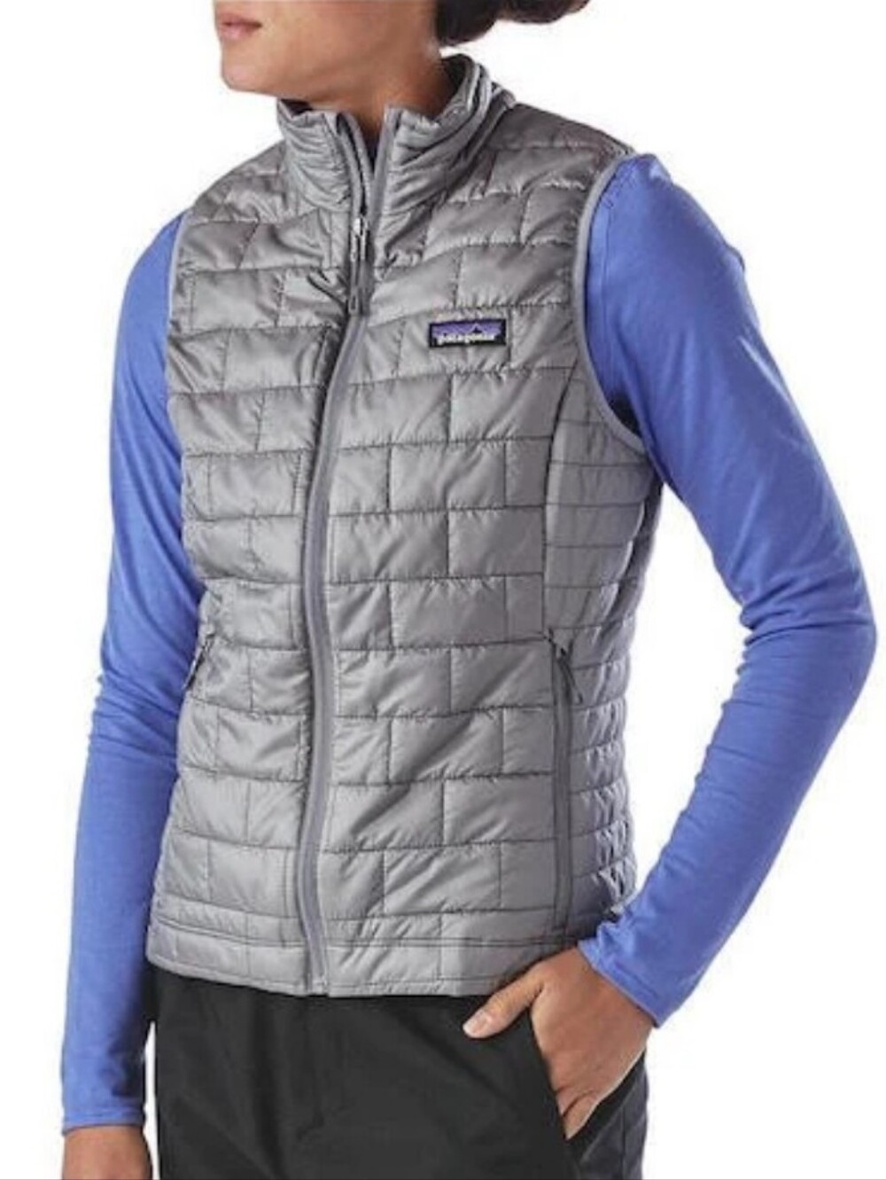 Patagonia Nano Puff Vest Gray Brick Puffer Sleeveless Women's M Medium